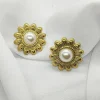 Aros Flor Perla