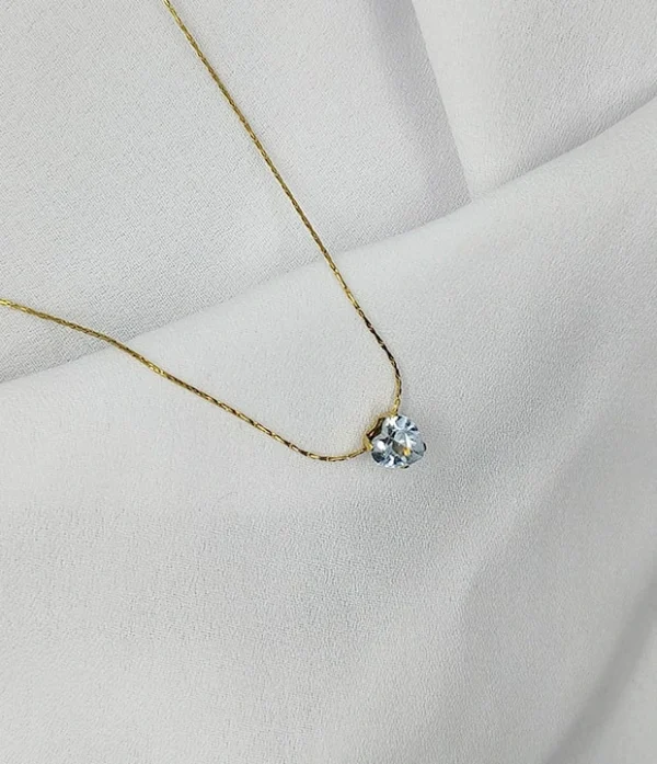 Cadena Dije de Corazon Perla