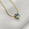 Cadena Dije de Corazon Perla