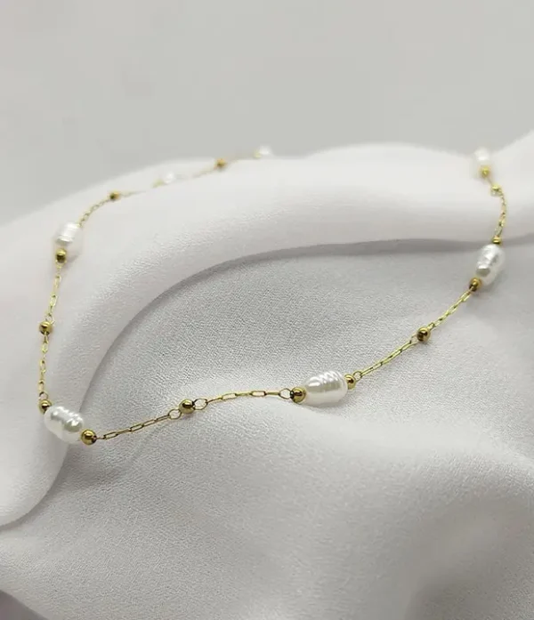 Collar Detalles en Perla y Balines